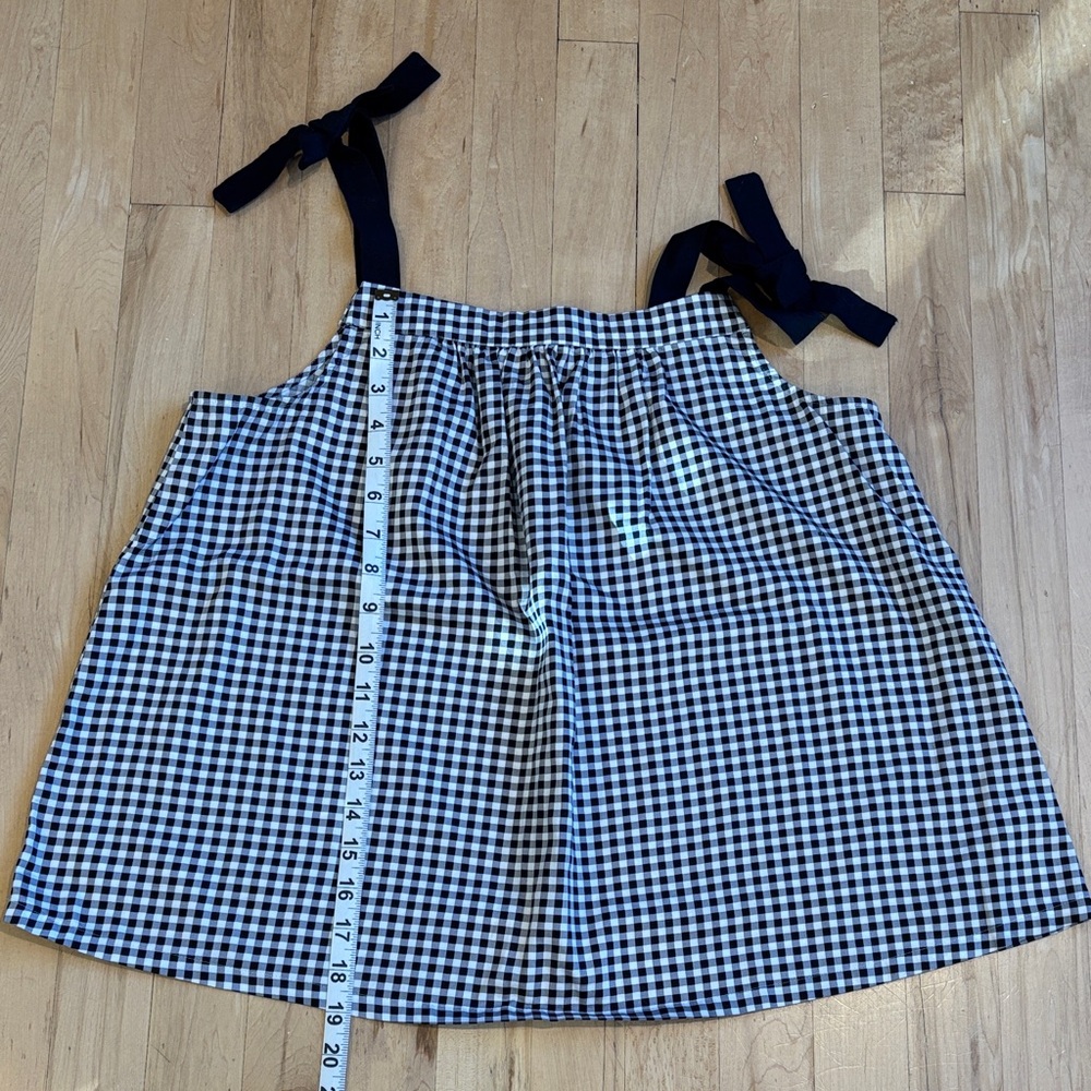 Black and White Gingham Sleeveless Top